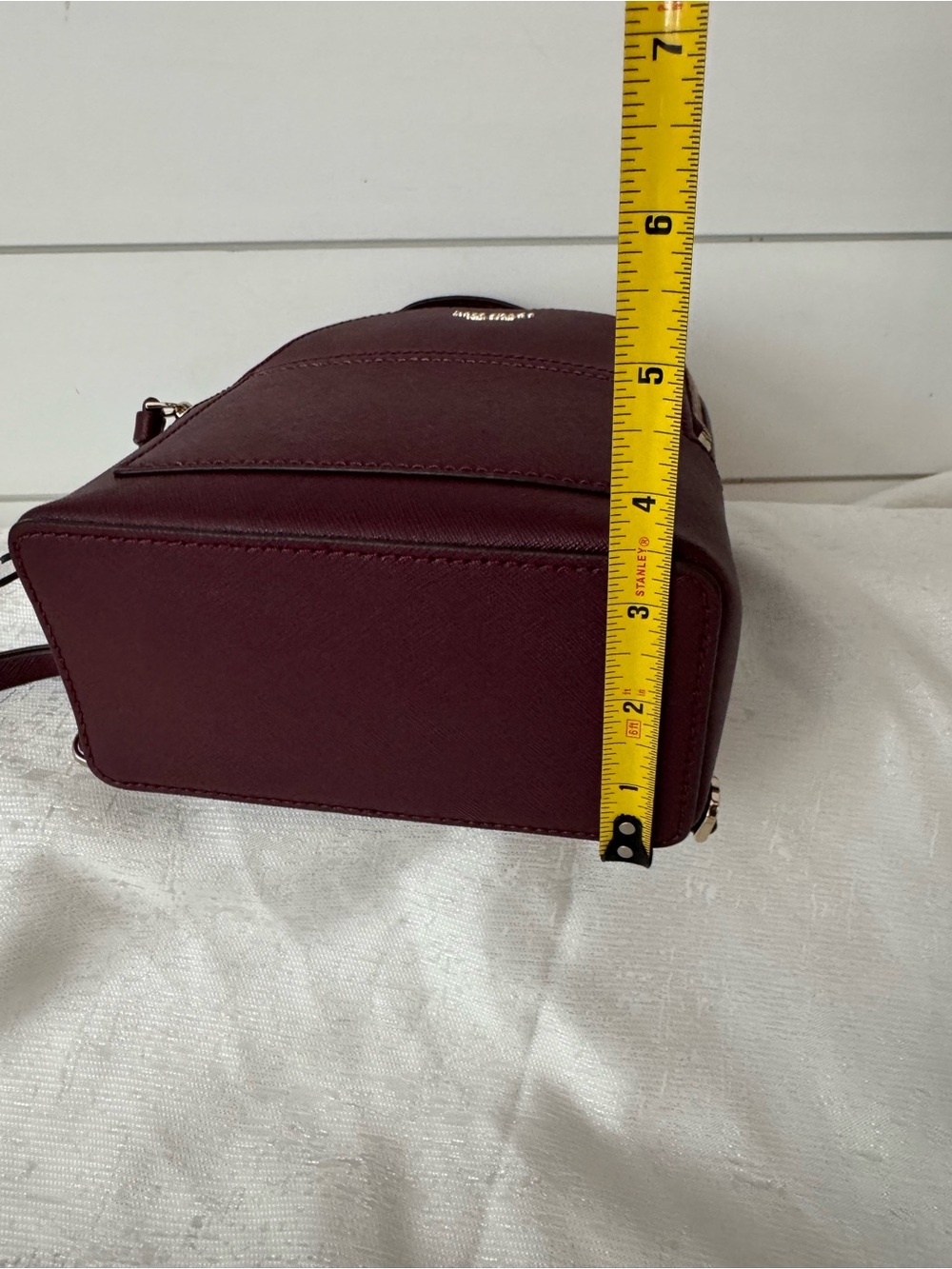 Kate Spade Cameron Mini Convertible Leather Backpack in the color cherrywood - Picture 11 of 11